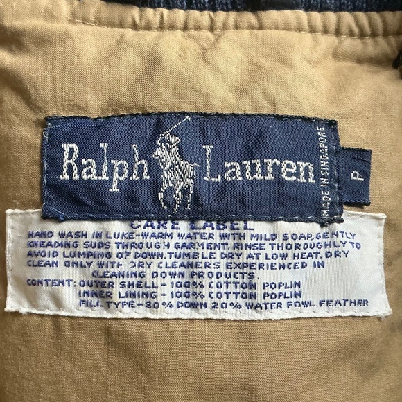 Ralph Lauren Navy Blue Down Vest Petite Small PS - Picture 4 of 13
